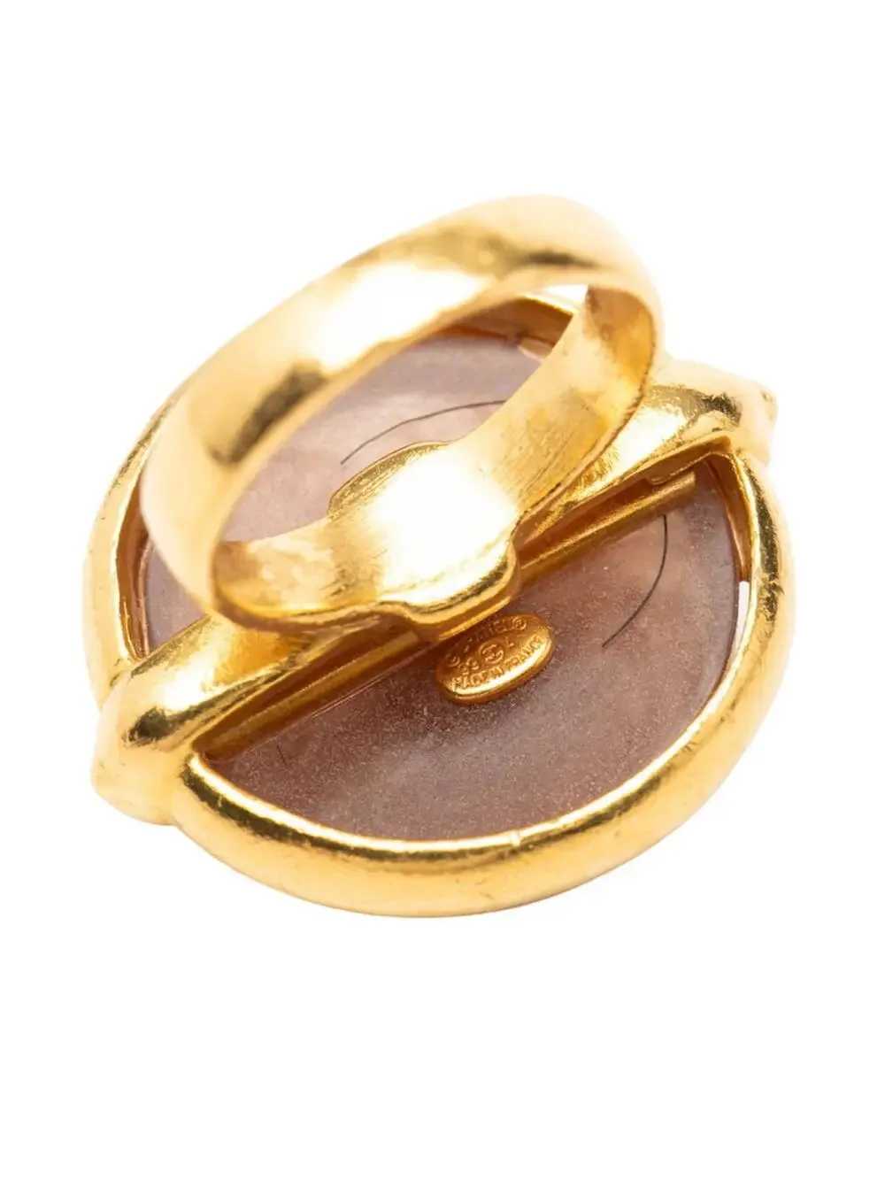 Chanel Cc Logo Ring Gold-Tone Metal #287725C69B